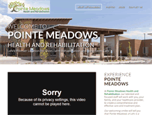 Tablet Screenshot of pointemeadows.com